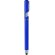 Bolígrafo con 4 funciones en color metalizado personalizado azul