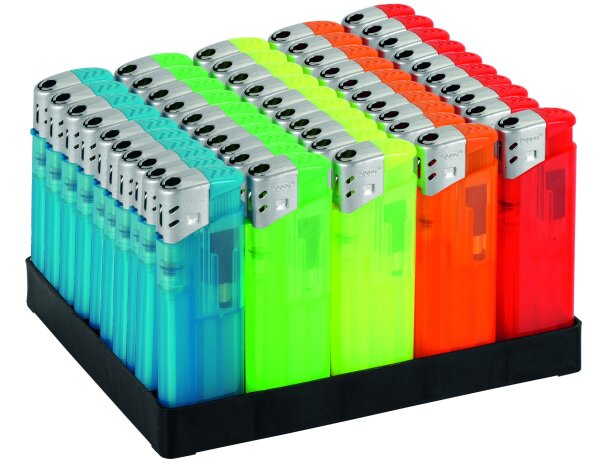 Encendedor recargable surtido de colores personalizado