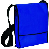 Bandolera de non woven con ribete negro barata azul Bandolera de non woven con ribete negro barata azul