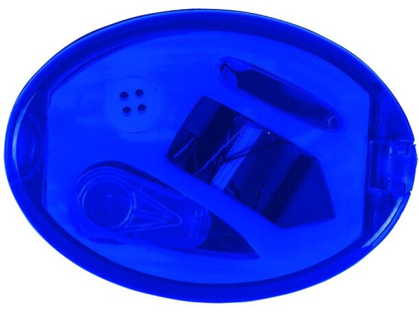 Set de costura ovalado con espejo personalizado azul Set de costura ovalado con espejo personalizado azul