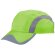 Gorras planas con bandas reflectantes de microfibra Raid Verde pistacho