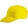 Gorra de poliester con 3 paneles personalizada amarilla