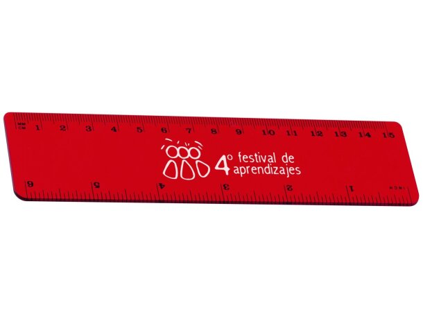 Regla de 15 cm en plástico personalizada