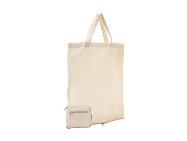 Bolsa algodón natural plegable compacta Nomic