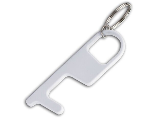 Llavero de acero publicitario Gunny con función no touch en dos colores opacos