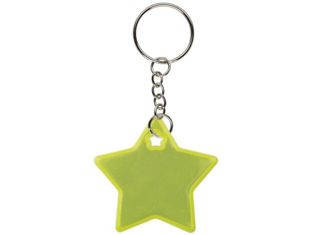 Llaveros originales en forma de estrella reflectante pvc