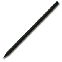 Lápiz Laxty Hexagonal De Madera Negra Con Goma