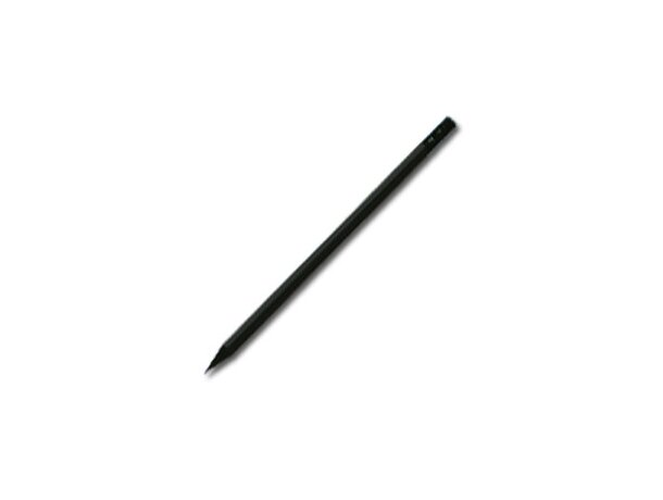 Lápiz Laxty Hexagonal De Madera Negra Con Goma Negro detalle 1