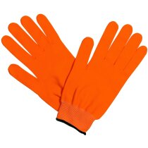 Guantes polares en varios colores naranja