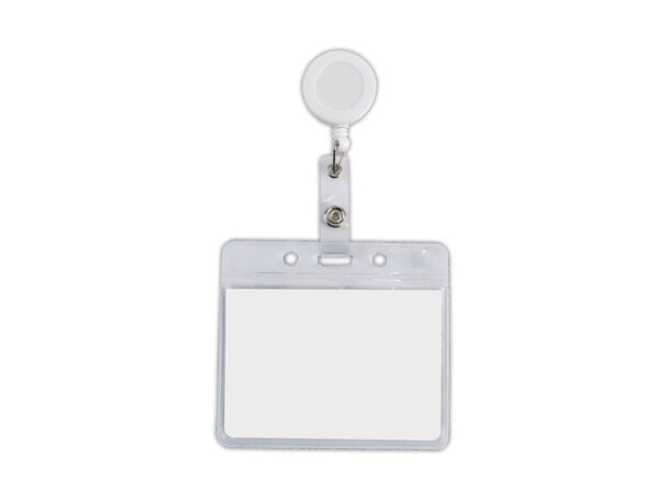 Personalizar porta identificador retráctil blanco