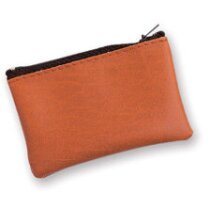 Monedero Polipiel cremallera personalizado marron Monedero Polipiel cremallera personalizado marron