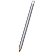 Lápiz Lario madera goma integrada acabado plata