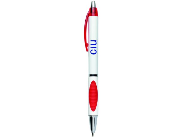 Bolígrafo plástico BRICO personalizado rojo