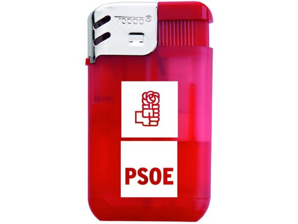 Mechero personlizado Vogue recargable con sistema piezoeléctrico azul verde personalizado rojo