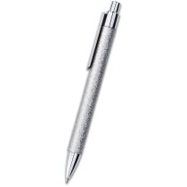 Bolígrafo retráctil cartón reciclado brillo plata