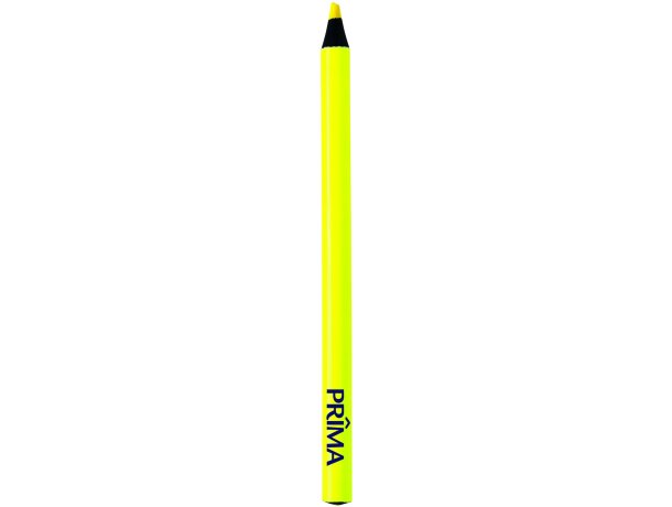 Lápiz fluorescente FLUKI personalizado amarillo