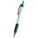 Bolígrafo Plástico Vulcano Cuerpo Blanco Combinado Color En 5 Colores. Azul Claro
