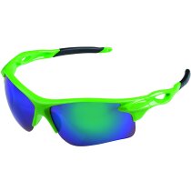 Gafas de sol deportivas fluorescentes personalizada verde