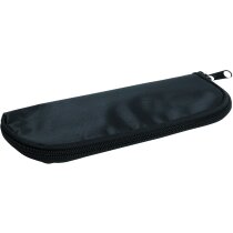 Estuche escolar con cremallera negro Estuche escolar con cremallera negro