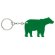 Llaveros mascotas con forma de oso en aluminio Bear Verde