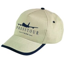Gorra con detalles de color en la visera personalizada natural Gorra con detalles de color en la visera personalizada natural
