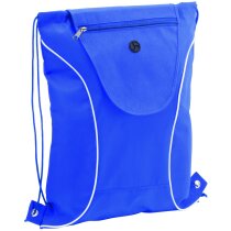 Mochila con cuerdas con salida para auriculares azul Mochila con cuerdas con salida para auriculares azul