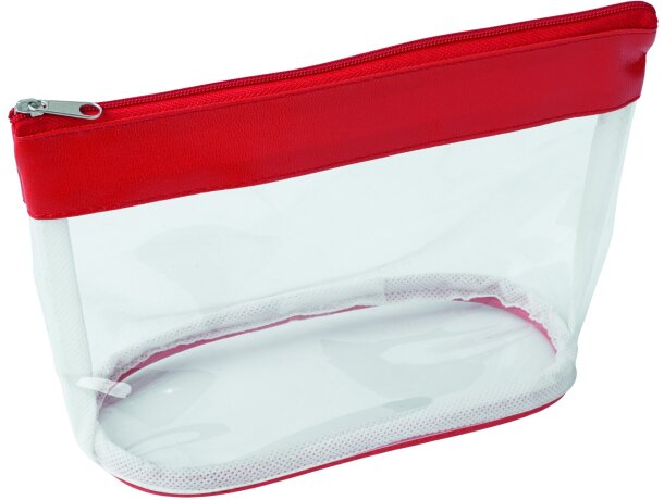 Neceser transparente con detalle a color