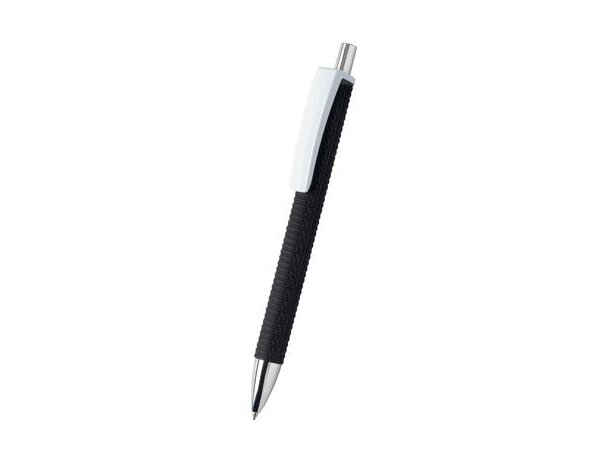 Bolígrafos originales de plástico combinado blanco tinta azul