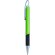Bolígrafo con clip curvado verde