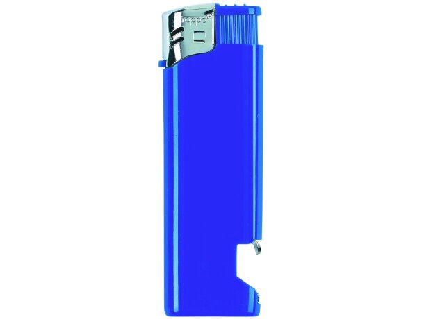 Mechero eléctrico recargable con abridor de botellas incorporado barato azul