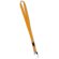 Lanyard con sistema clic clac de poliéster Lanjy Naranja