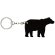 Llaveros mascotas con forma de oso en aluminio Bear Negro