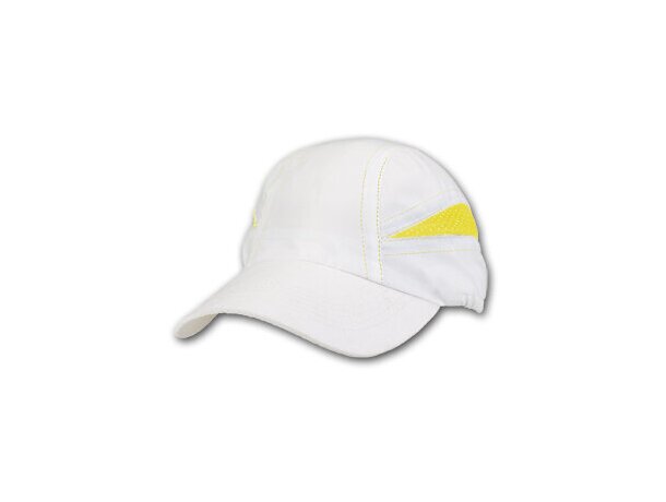 Gorras running detalles de color microfibra