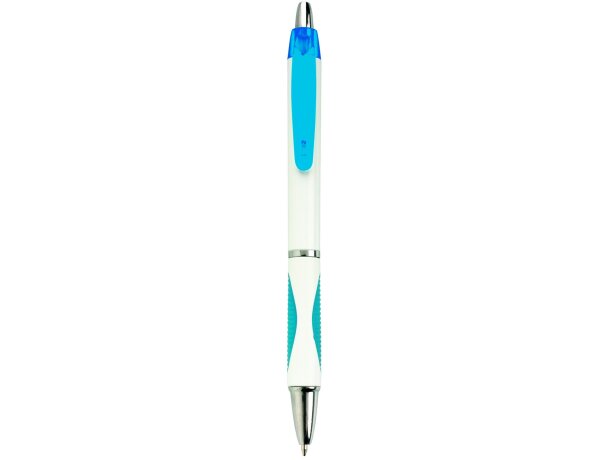 Bolígrafo de plástico blanco ergonómico personalizado Bolígrafo de plástico blanco ergonómico personalizado