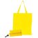 Bolsa plegable personalizada poliéster resistente ultracompacta amarilla 43x40