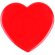 Imán de plástico forma de corazón Corcor Rojo