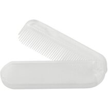Peine plegable Bald compacto en plástico blanco