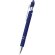 Bolígrafo con logo aluminio reciclado gomoso azul
