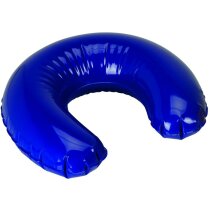 Almohadilla hinchable para el cuello azul Almohadilla hinchable para el cuello azul