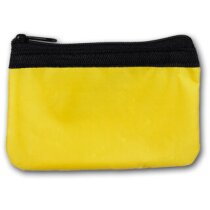 Monedero con logo bicolor de poliester Moni