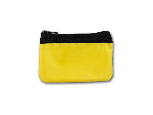 Monedero con logo bicolor de poliester Moni