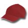 Gorra de béisbol promocional con visera Sandwich Rojo