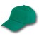 Gorras de béisbol de algodón Basic Verde