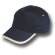 Gorra de béisbol para merchandising con ribete en visera en algodón Border Marino