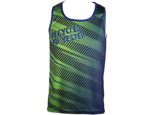 Camiseta running sin mangas poliéster reciclado