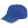 Gorra de béisbol para merchandising con ribete en visera en algodón Border Azul Royal