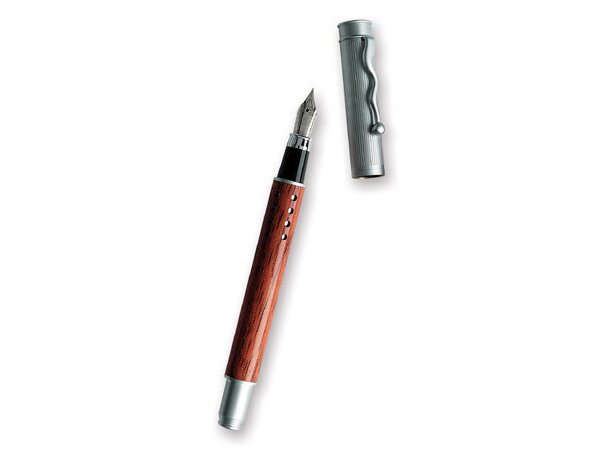 Pluma promocional en madera con clip ondulado Pm12m