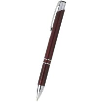 Bolígrafo Ruta plástico mate detalles metálicos