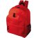 Mochilas infantiles personalizadas con bolsillos delanteros en rPET sostenible Bussy Rojo
