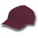 Gorra de béisbol promocional con visera Sandwich Burdeos